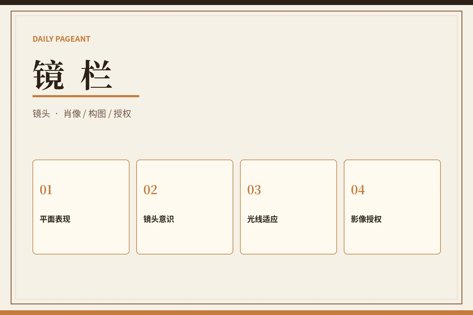 镜头与肖像表达